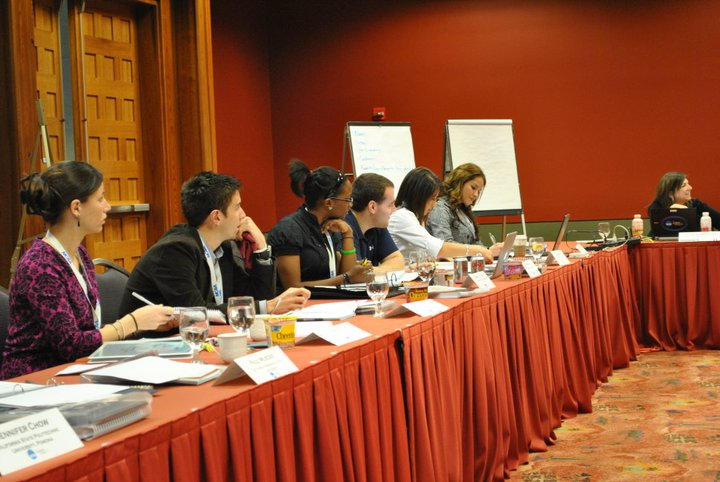 The SAAC delegates are pictured here during meetings, panels and breakout sessions.